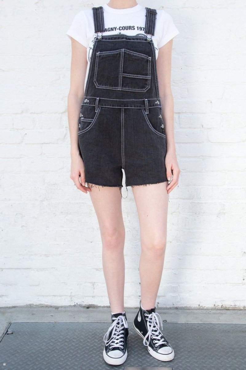 Short Brandy Melville Hayley Overall Bleu Marine | ABZ-61971051